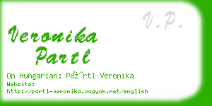 veronika partl business card